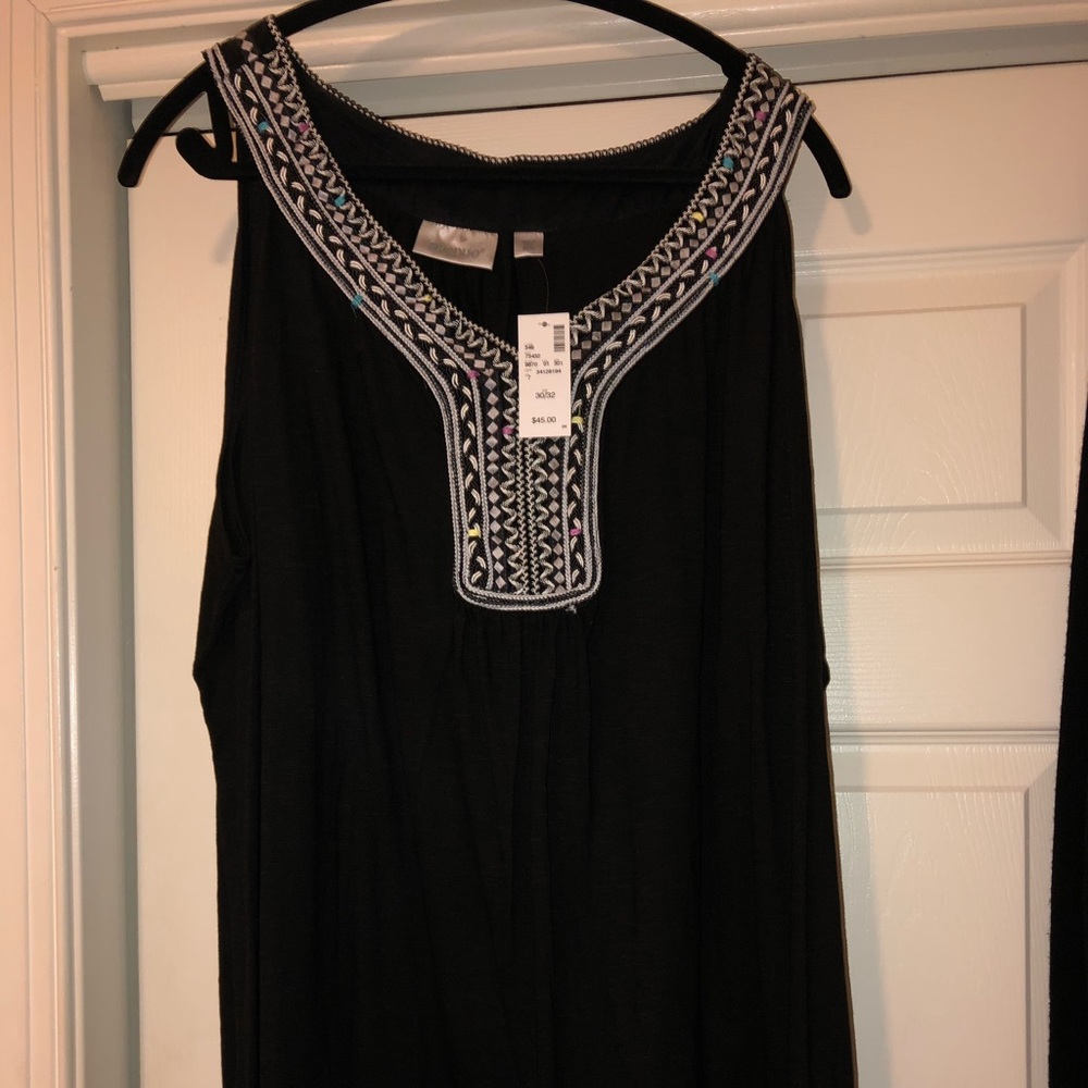 Black tank top